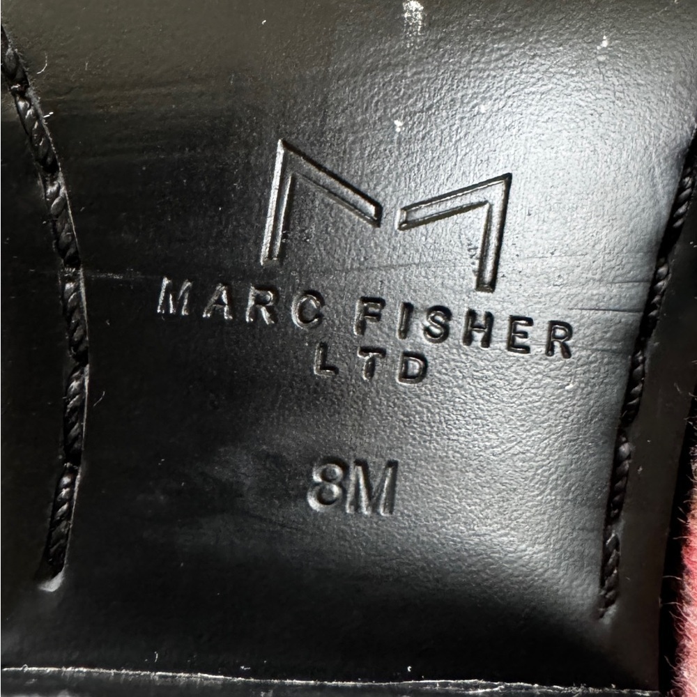 Marc Fisher LTD Black Suede Pointed Toe Booties 8M - Picture 5 of 7